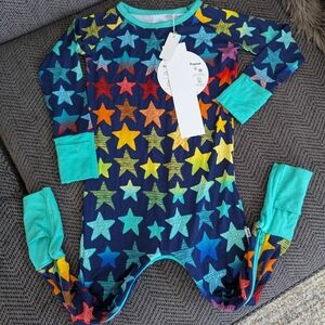 NWT Little Sleepies Stars Crescent Zippy 12-18 Months
